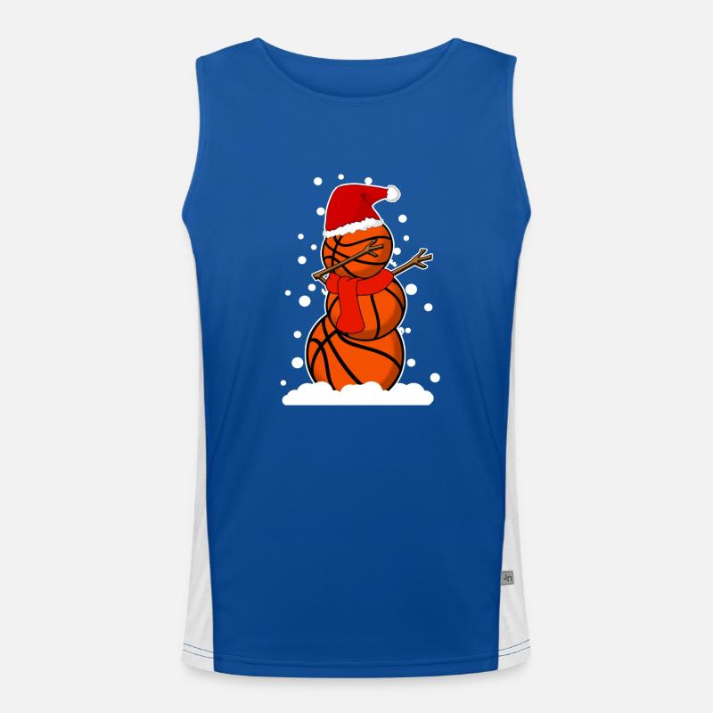 Dab Dabbing Basketball Weihnachtsgeschenk Idee Funktionelles Kontrast-Tank Top für Männer 
