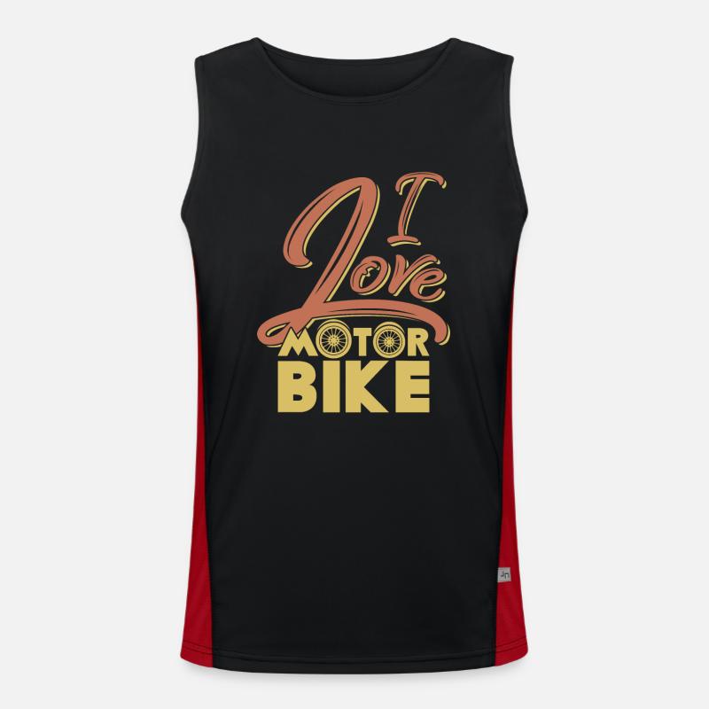 Motorcycle saying Chopper Cruiser exit Men's Functional Contrast Tank Top 