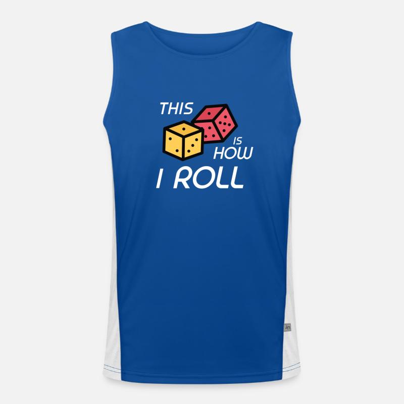 Rollenspiel Würfel RPG Brettspiel Nerd Geschenk Funktionelles Kontrast-Tank Top für Männer 