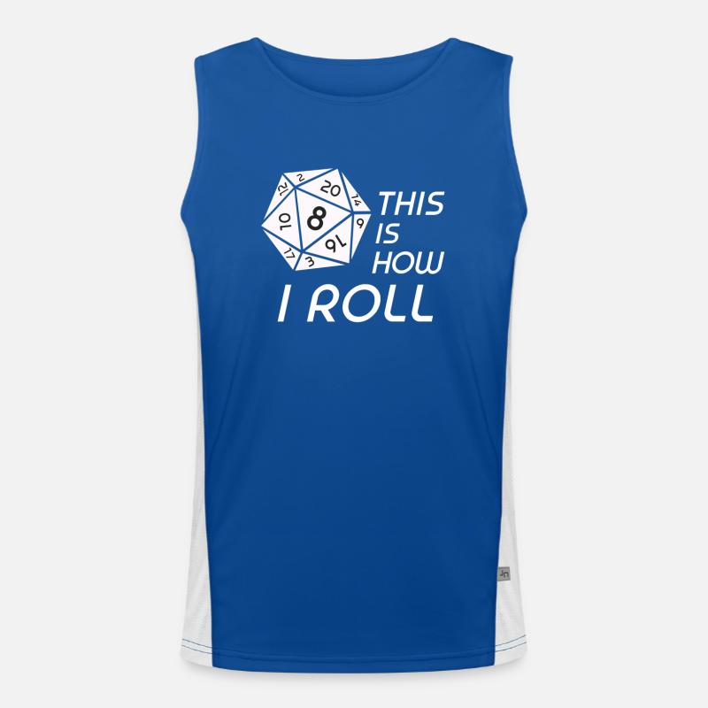 RPG Dice RPG Board Game Nerd Gift Men's Functional Contrast Tank Top 