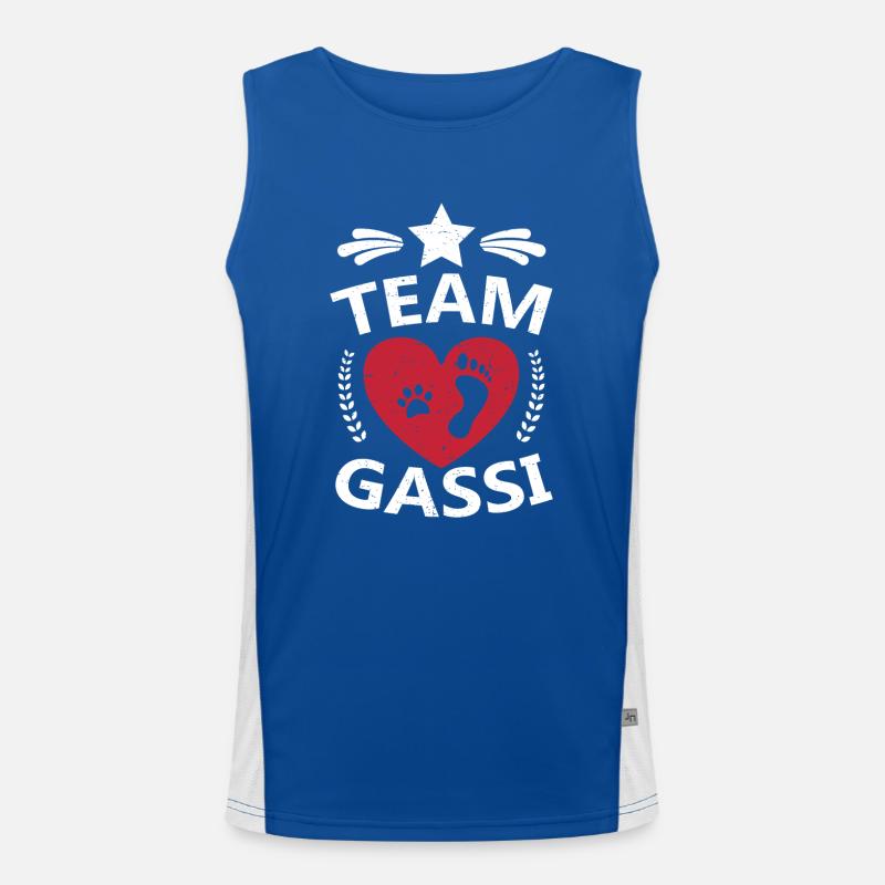 Team Gassi Funktionelles Kontrast-Tank Top für Männer 