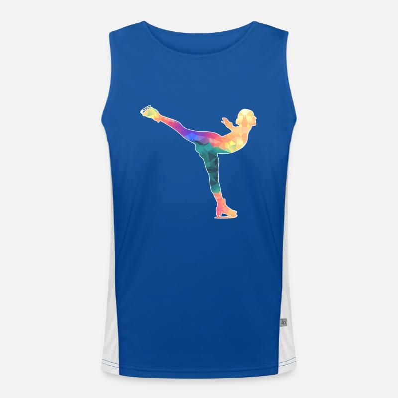 Eiskunstläuferin / Eiskunstläufer / Eiskunstlauf Funktionelles Kontrast-Tank Top für Männer 