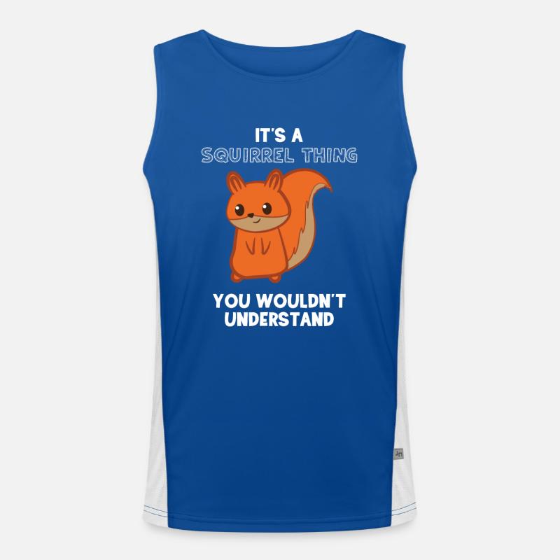 Eichhörnchen - Eichhörnchenfan - Eichkätzchen Funktionelles Kontrast-Tank Top für Männer 