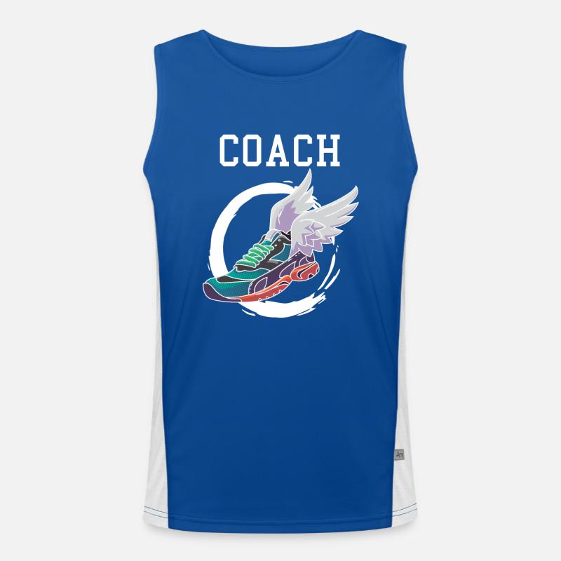 Track and Field Leichtathletik Coach Geschenk Funktionelles Kontrast-Tank Top für Männer 