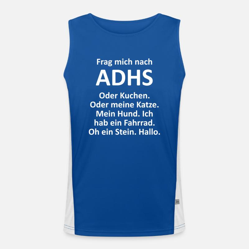 ADHS Funktionelles Kontrast-Tank Top für Männer 