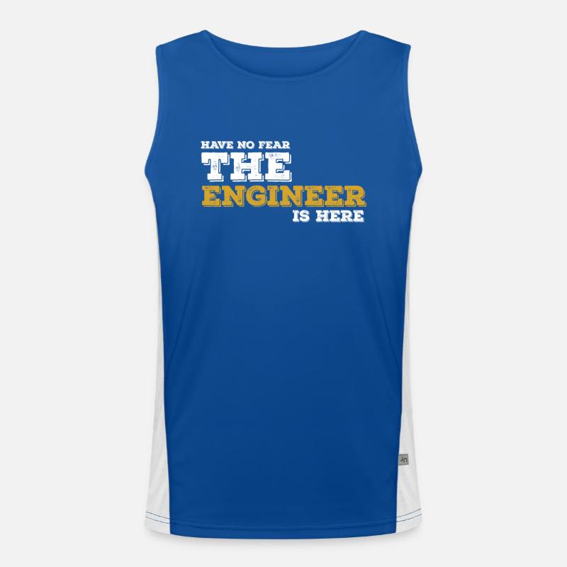 Ingenieur Engineer Techniker Geschenk Idee Funktionelles Kontrast-Tank Top für Männer 