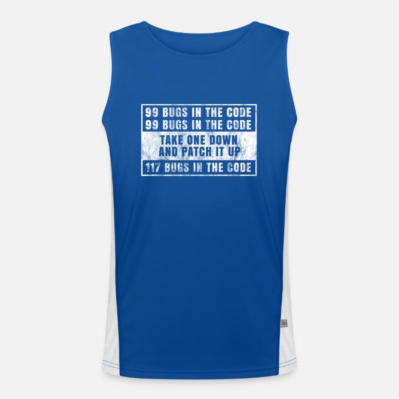 Programmierer Shirt Programmieren Sprüche Nerd Funktionelles Kontrast-Tank Top für Männer 