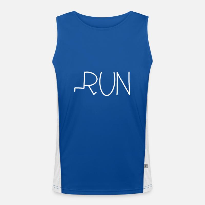 run Men's Functional Contrast Tank Top 