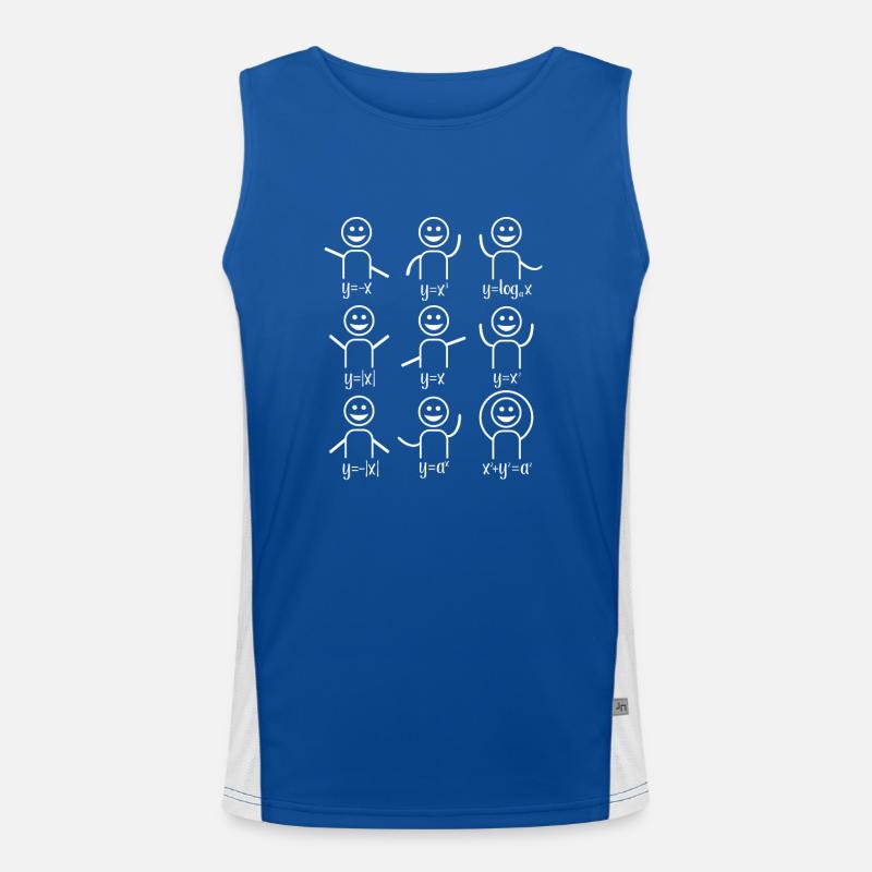 Math teacher algebra dance math Men's Functional Contrast Tank Top 