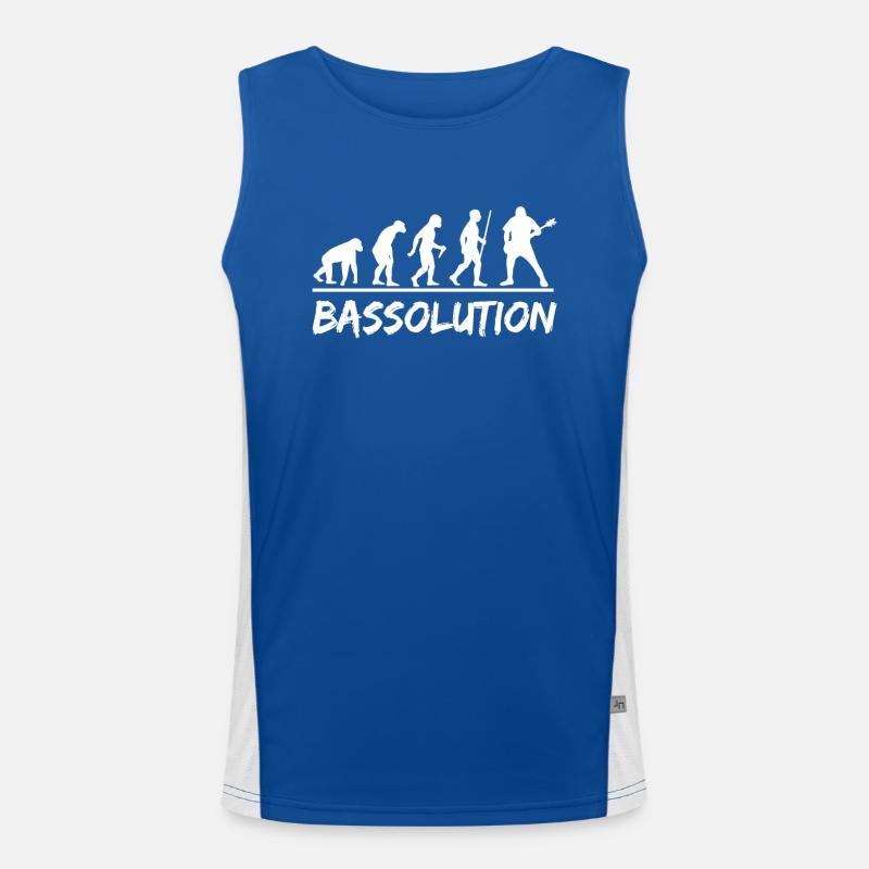 Musique Bassolution Evolution Bass Guitar Débardeur respirant contrasté Homme 