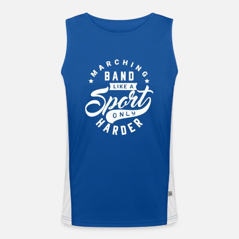 Marching Band Saison Laiton Instrument Idée cadeau Débardeur respirant contrasté Homme 
