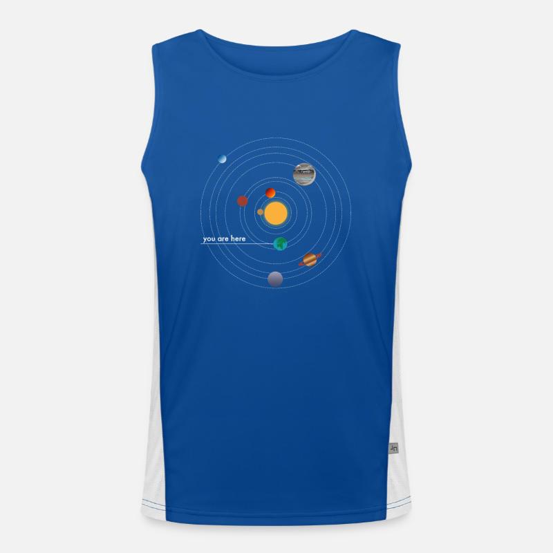 solar system Men's Functional Contrast Tank Top 