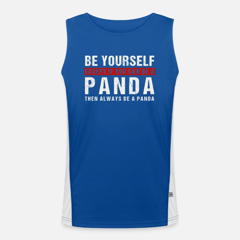 Soyez vous-même ou un panda Débardeur respirant contrasté Homme 