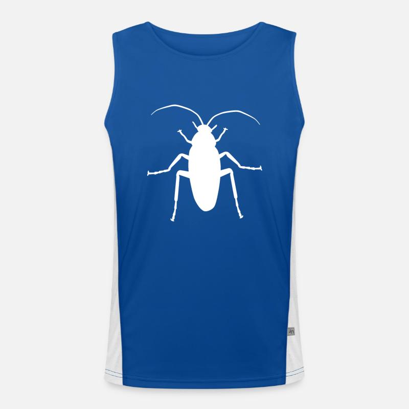 Cockroach cockroach vermin insect pest panic Men's Functional Contrast Tank Top 