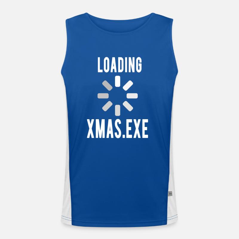 Funny programmer christmas gift gamer Men's Functional Contrast Tank Top 