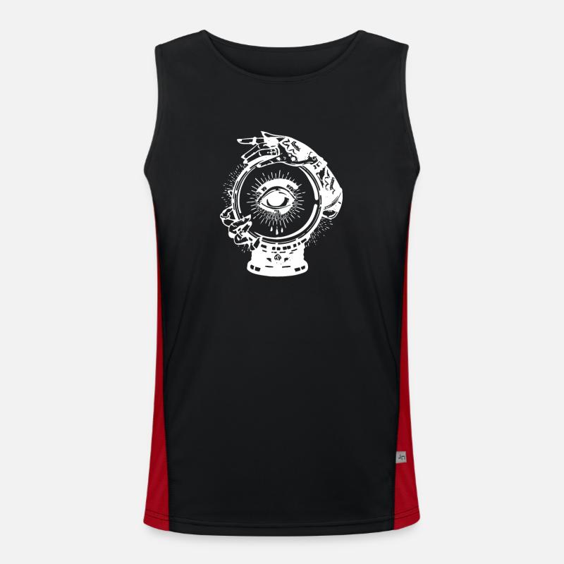 Fortune Teller Divination Men's Functional Contrast Tank Top 