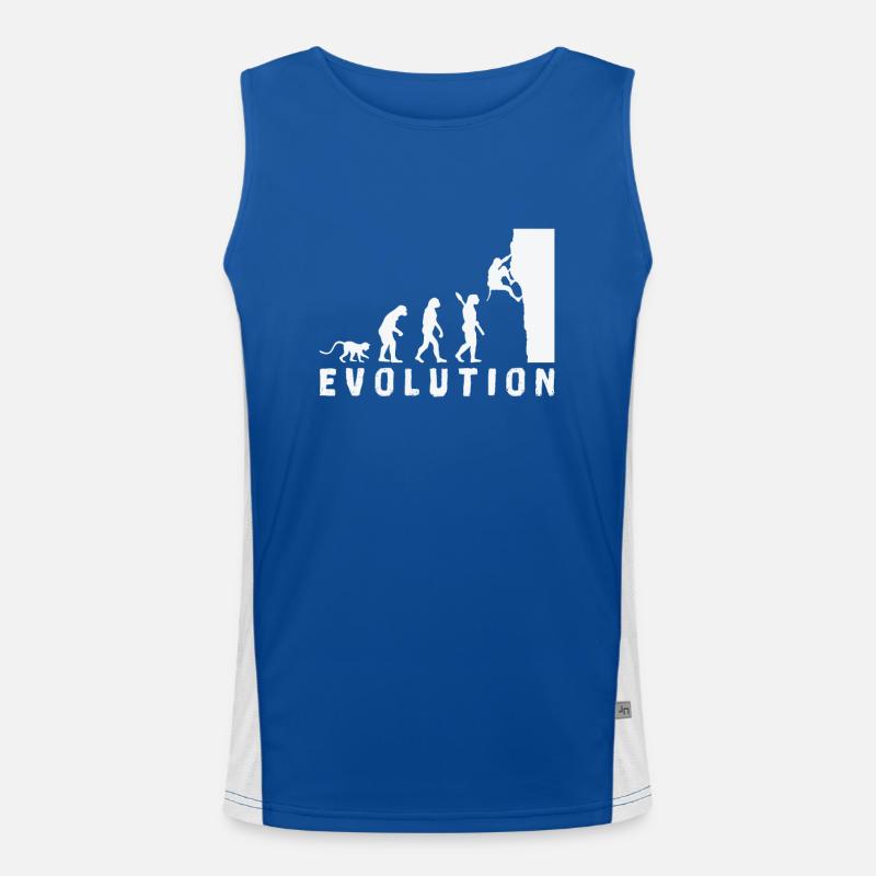 Klettern Bouldern Evolution Funktionelles Kontrast-Tank Top für Männer 