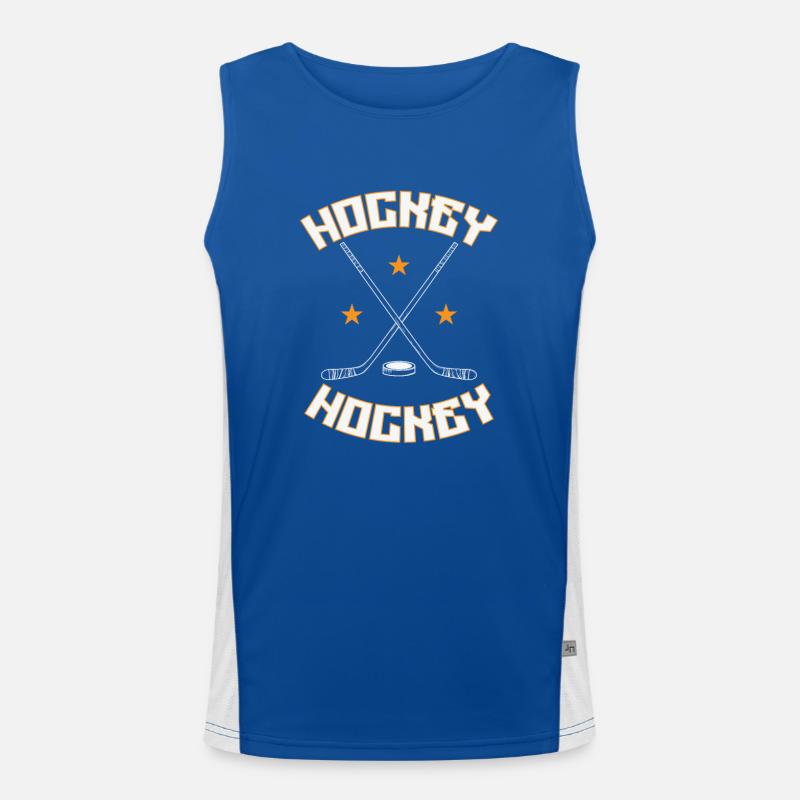 Hockey puck Men's Functional Contrast Tank Top 
