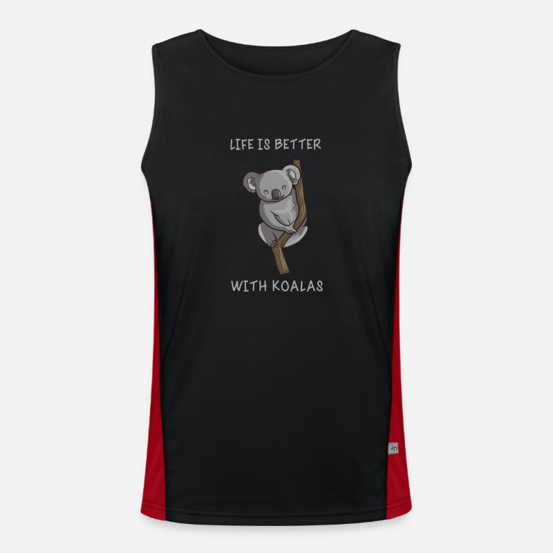 Koala Bear Men's Functional Contrast Tank Top 