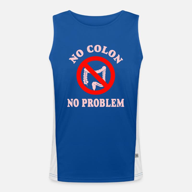 No Colon No Problem Men's Functional Contrast Tank Top 