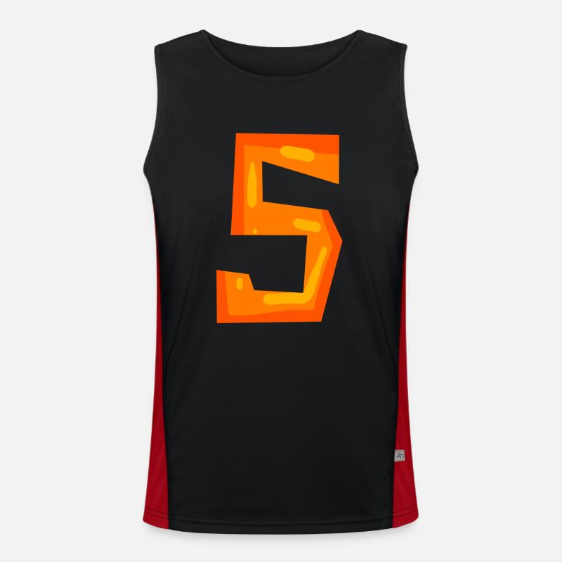 5 Men's Functional Contrast Tank Top 