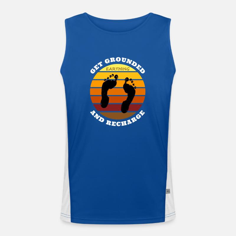Werden Sie geerdet und laden Sie auf Funktionelles Kontrast-Tank Top für Männer 