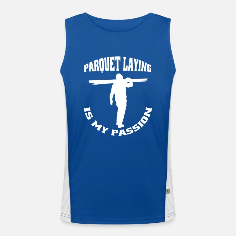 Parquet layers Carpet layers Floor layers Floor layers Men's Functional Contrast Tank Top 