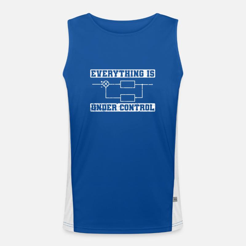 Everything is under Control Elektronik Funktionelles Kontrast-Tank Top für Männer 