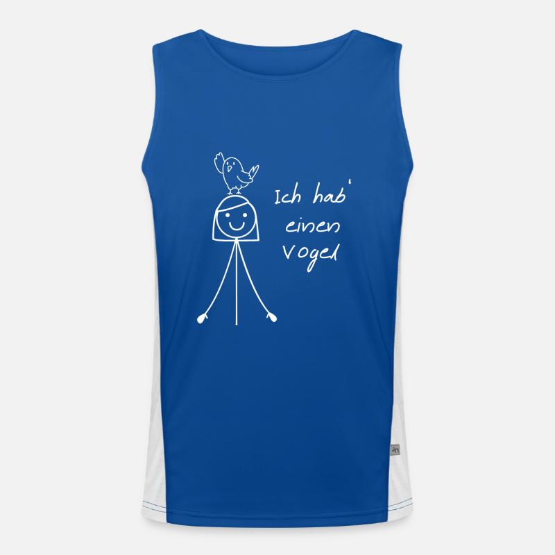 Ich hab einen Vogel Funktionelles Kontrast-Tank Top für Männer 