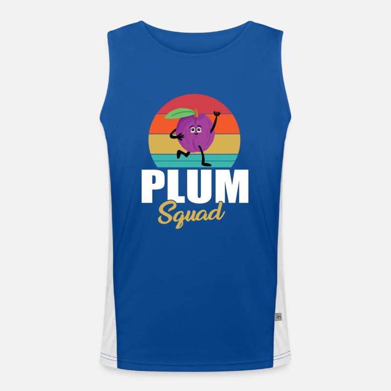 Pflaume Squad Funktionelles Kontrast-Tank Top für Männer 