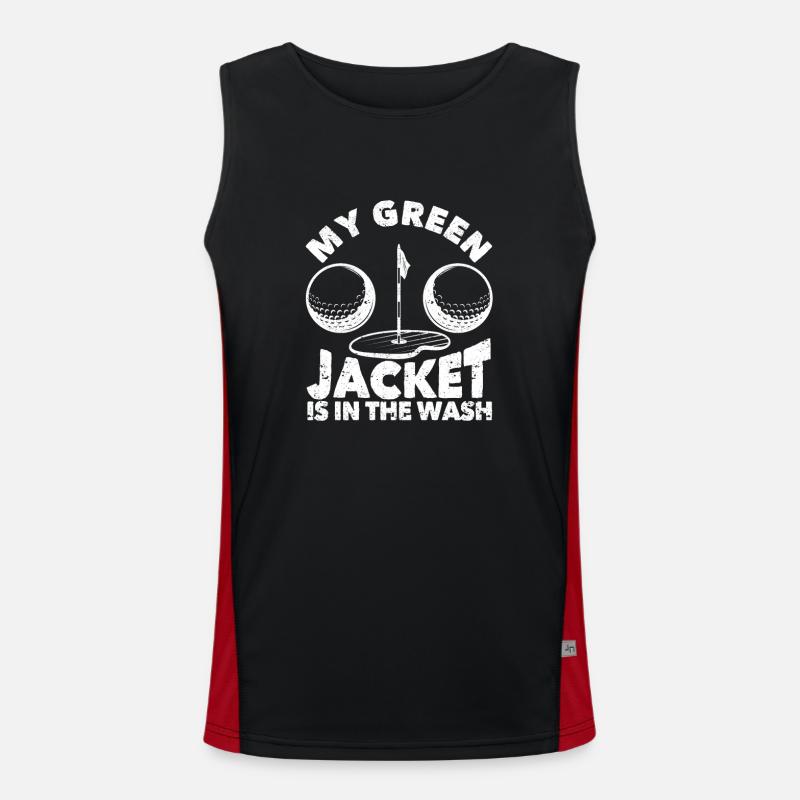 My green jacket is in the laundry Master Golf Men's Functional Contrast Tank Top 