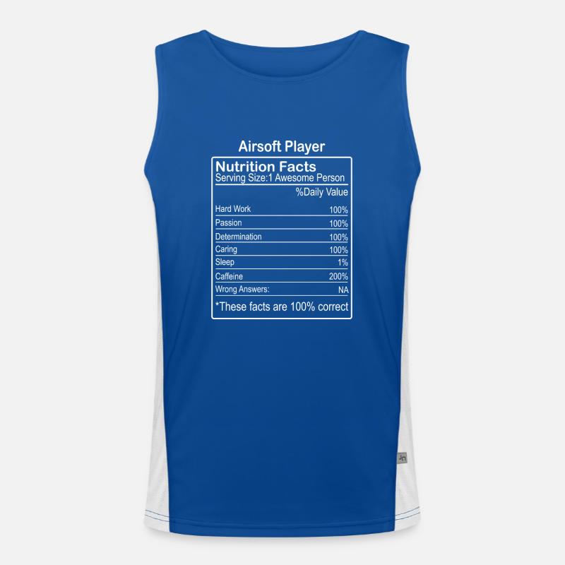 Valeur nutritive d’Airsoft Player Débardeur respirant contrasté Homme 
