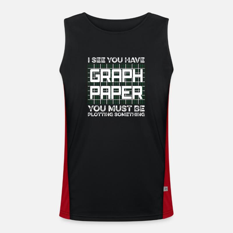 Drôle Math Art Mathématiques Étudiant Math Lover Jeu de mots Débardeur respirant contrasté Homme 