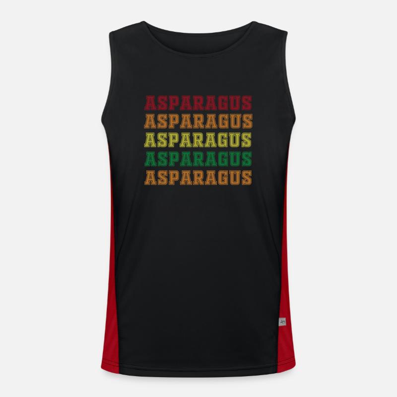 Spargel Funktionelles Kontrast-Tank Top für Männer 