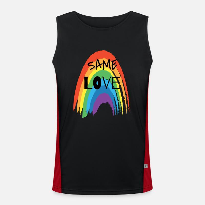 SAME LOVE Men's Functional Contrast Tank Top 