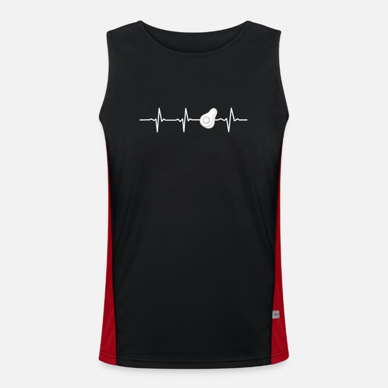 Avocado Vegan Lover Retro Veggie Diet Gift idea Funktionelles Kontrast-Tank Top für Männer 