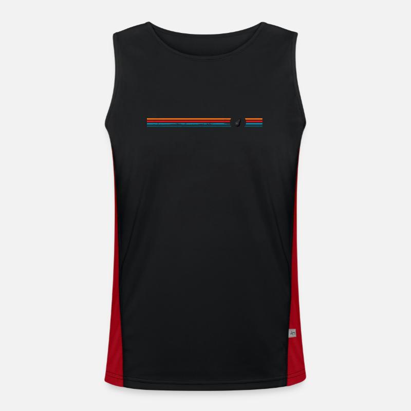 Avocado Vegan Lover Retro Veggie Diet Gift idea Funktionelles Kontrast-Tank Top für Männer 