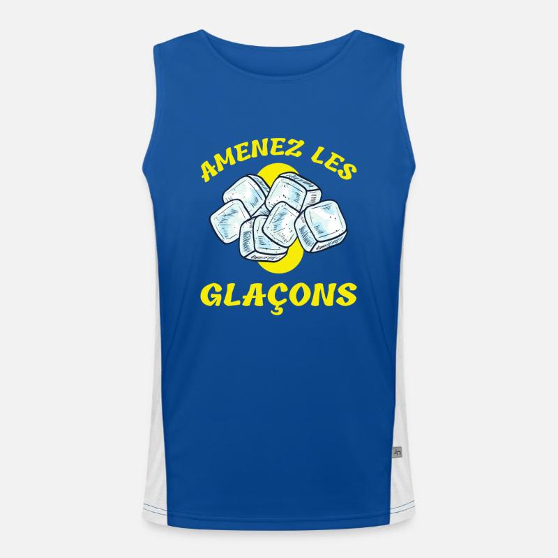 Amenez les glaçons Débardeur respirant contrasté Homme 