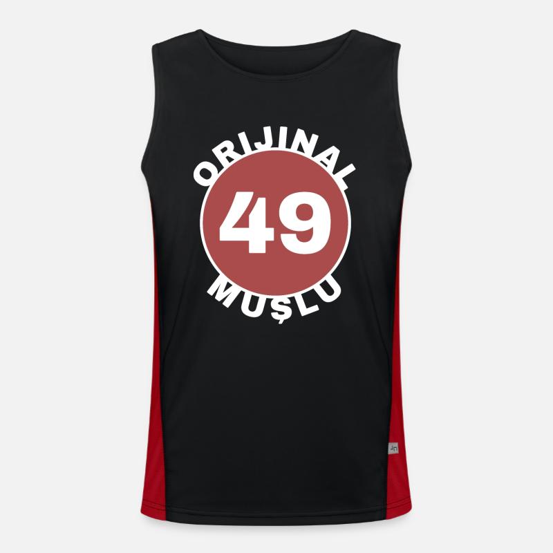 Muş Funktionelles Kontrast-Tank Top für Männer 