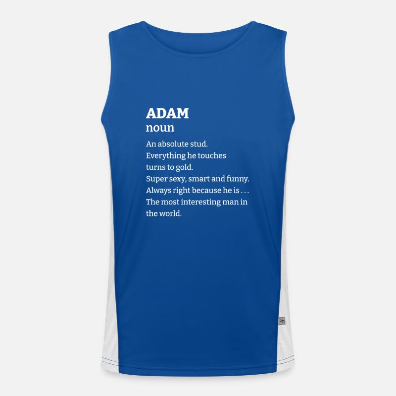 Adam: An absolute stud. Everthing he touches turns Men's Functional Contrast Tank Top 