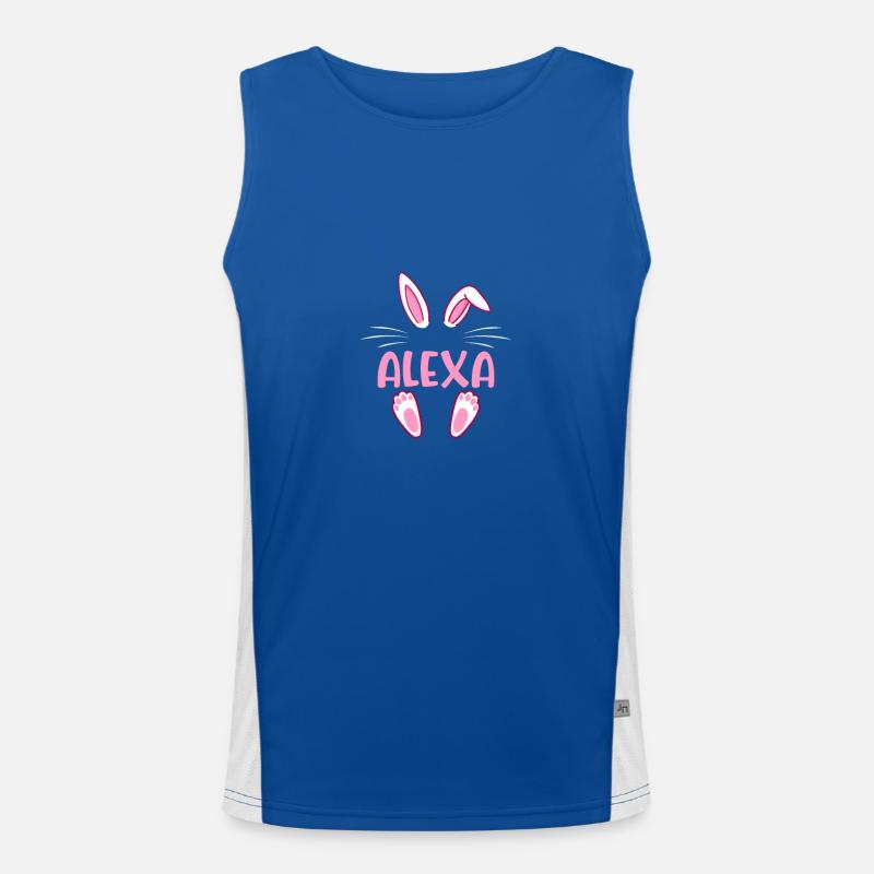 ALEXA Easter Funktionelles Kontrast-Tank Top für Männer 
