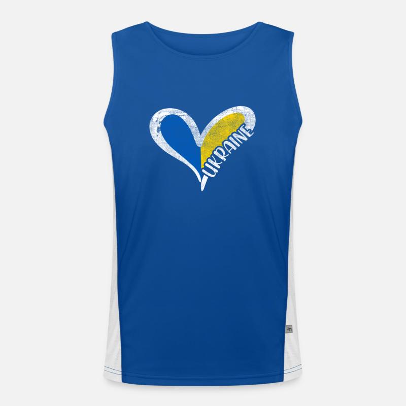 Ukraine War Men's Functional Contrast Tank Top 
