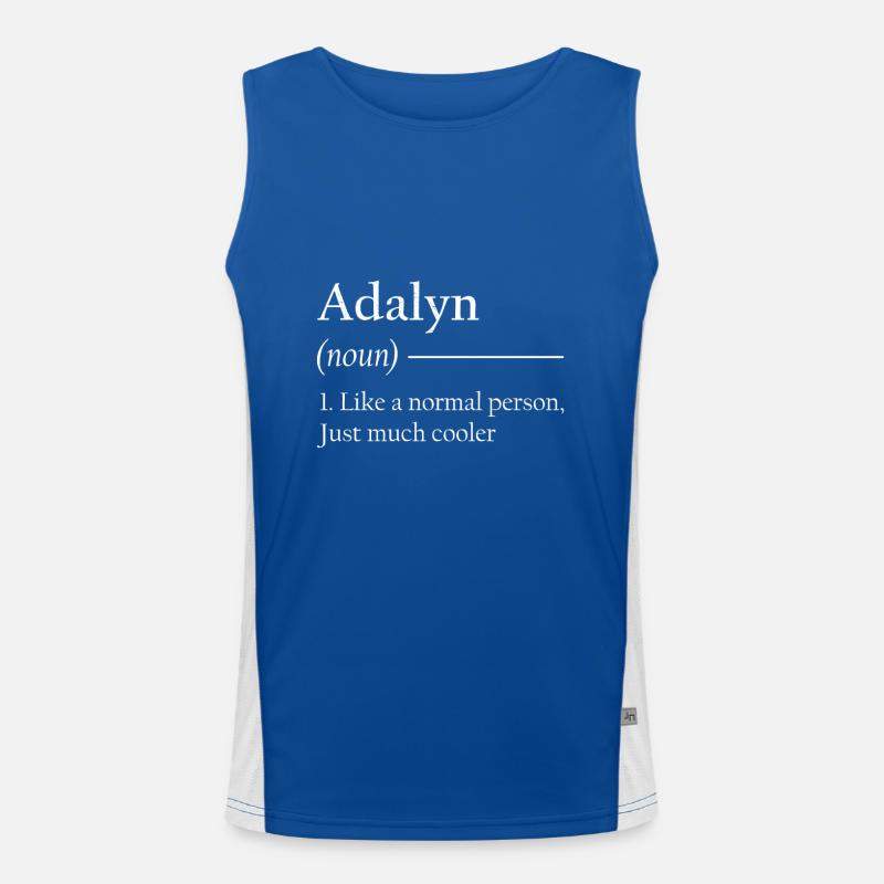 ADALYN 1. Comme une personne normale, juste beaucoup plus cool. Débardeur respirant contrasté Homme 