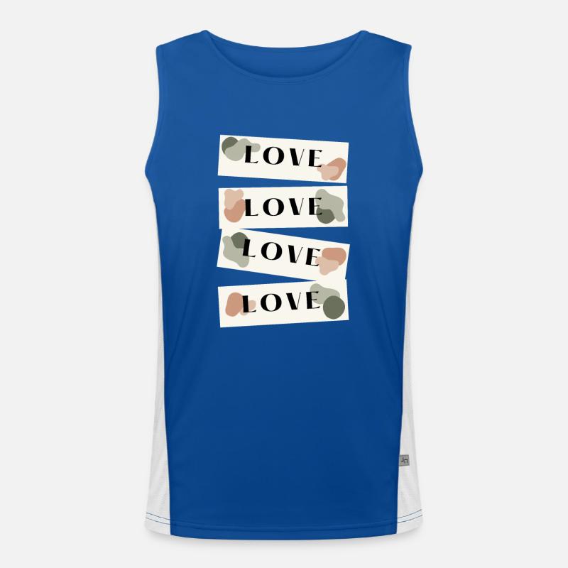 LIEBE Funktionelles Kontrast-Tank Top für Männer 