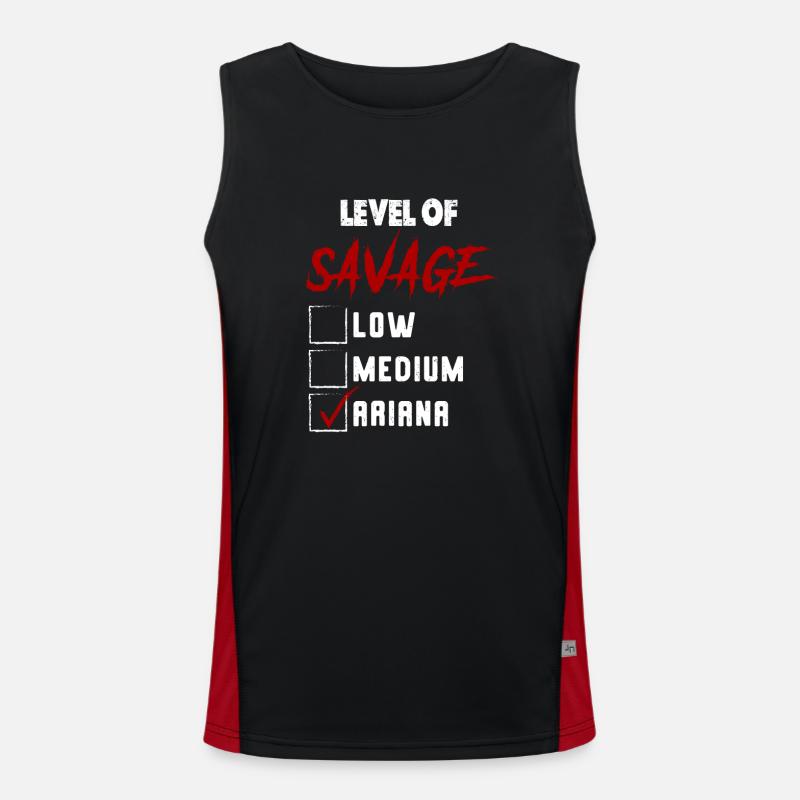 Niveau de Savage: ARIANA Checkmark Novelty Custom N Débardeur respirant contrasté Homme 
