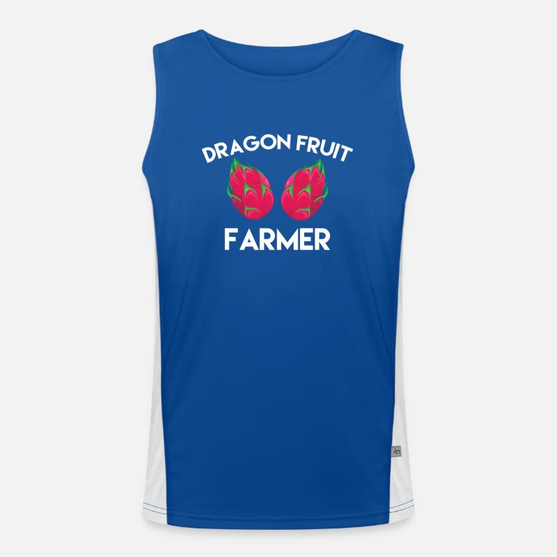 Drachenfrucht Bauer Funktionelles Kontrast-Tank Top für Männer 