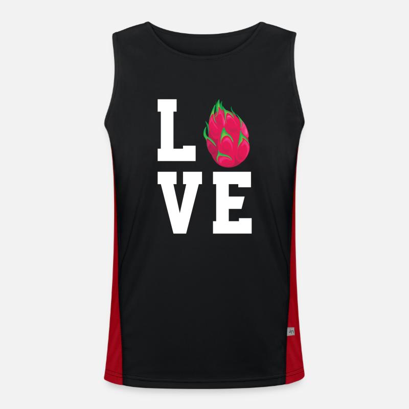Dragon Fruit Pitaya Men's Functional Contrast Tank Top 