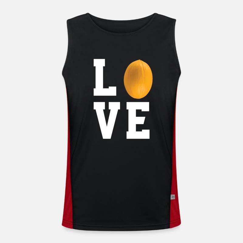 I love honeydew melons Men's Functional Contrast Tank Top 