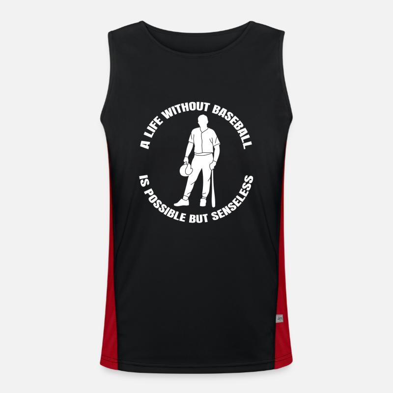 Baseball dit baseball amateurs Joueurs de baseball Débardeur respirant contrasté Homme 