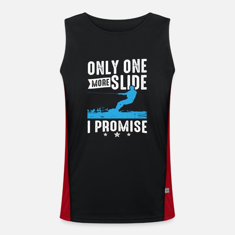 Une seule diapositive de plus que je promets wakeboard Débardeur respirant contrasté Homme 